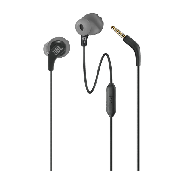 JBL Endurance Run 2 with Fliphook & TwistLock Technology, Pure Bass, IPX5 Sweatproof Wired