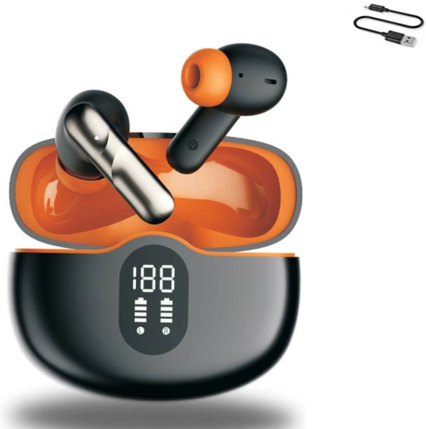 snowbudy Wireless with Fast Charge 60Hrs Battery Life, Earphones with mic Bluetooth