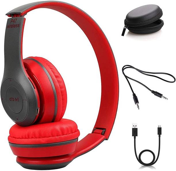 Clairbell VJU_513K_P47 Wireless Bluetooth Headphones HD Sound Bass Mic SD Card Slot Bluetooth