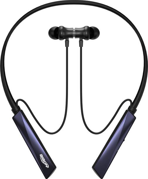 BiBon Luxury Buds 5 MAGNETIC POWER OFF/ON 100Hr Neckband Fast Charging, Ai ENC-7 Bluetooth