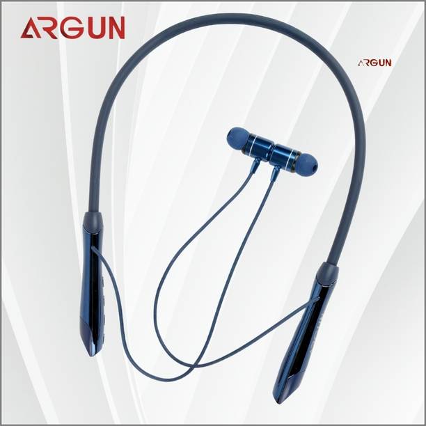 ARGUN 80 Hours Playtime Wireless Bluetooth Neckband Earphones for Active Lifestyles Bluetooth