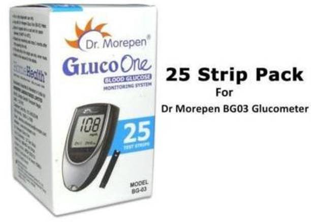 Dr. Morepen 25 strips 100 lancets Glucometer