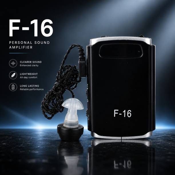 Dishan Personal Sound Amplifier | Clear Voice Enhancement | Lightweight & Easy to Use | F-16 Single Ear Pocket Model Hearing Aid
