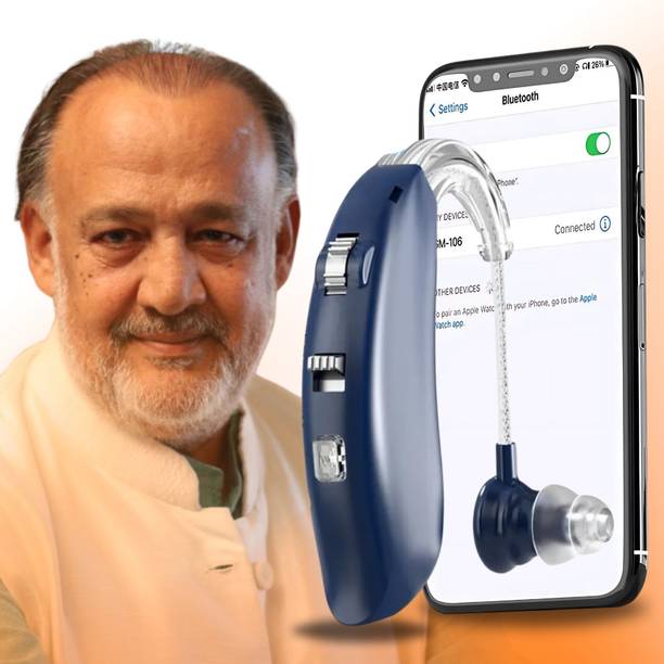 Aika AG-7106 BTE Hearing Aid Sound Amplifiers Device with 1 Year Warranty, Sound Amplifier Devices for Seniors with Volume Control Behind The Ear Hearing Aid