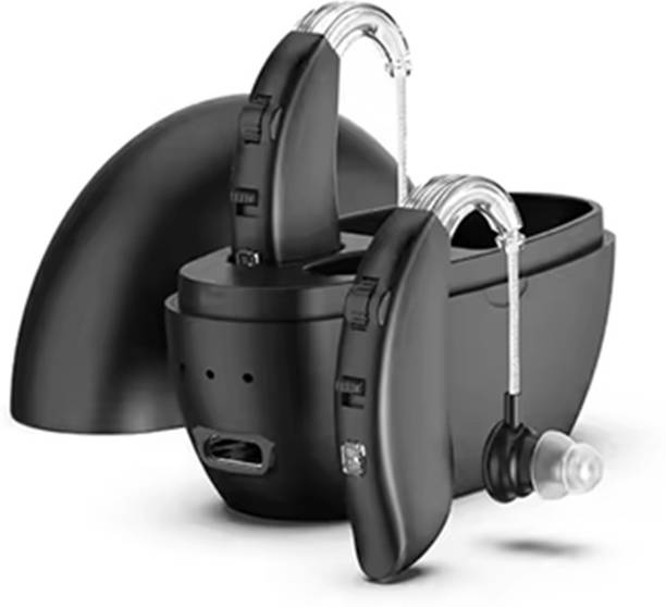 Fastwell 108B-Digital Rechargeable BTE Hearing Aid (Pair for Both Ears)Type-C Charging 30 Hours Battery,Charging Case Included,For Moderate to Severe Hearing Loss bte Hearing Aid