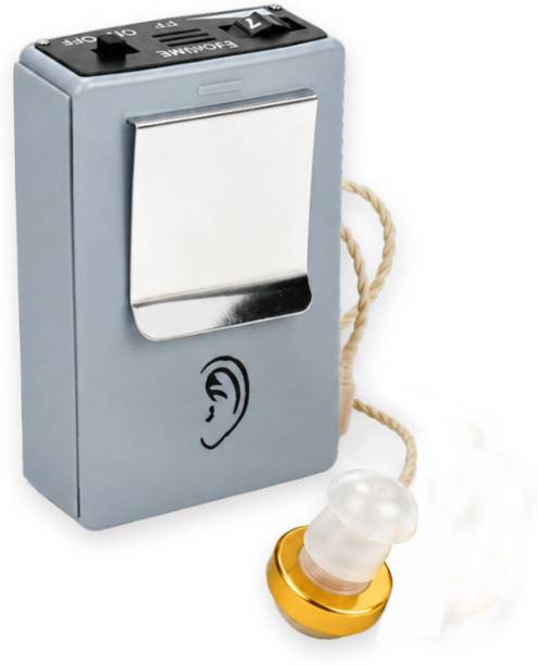 VURIV Old Age Single Ear Sound Enhancer with Golden Receiver Excellent PP Pocket Model Hearing Aid