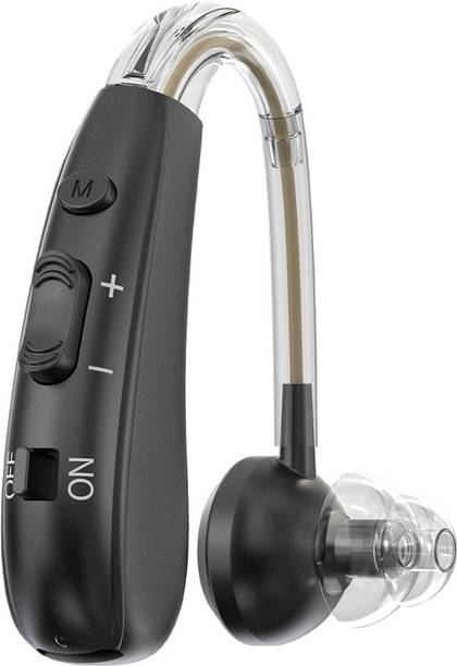 Fastwell F26 Rechargeable Digital BTE Hearing Aid Machine For Severe to Profound Hearing Loss | Volume & Mode Control | Small Size | Ideal for Old Age bte Hearing Aid