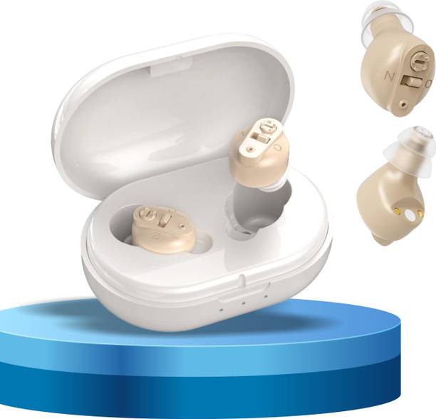 Leo-Tune 901 Rechargeable Invisible Ear Machine for Seniors Pair with warranty ITC Hearing Aid