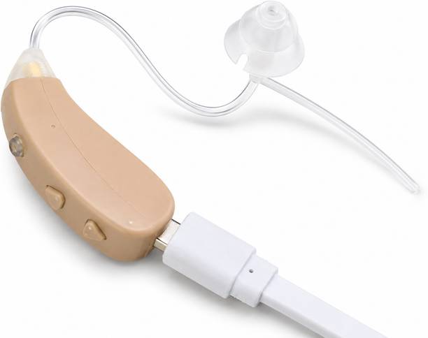 VURIV Old Age Rechargeable Hearing Enhancer with 3 Moods & Volume Control T201 Behind-The-Ear Hearing Aid