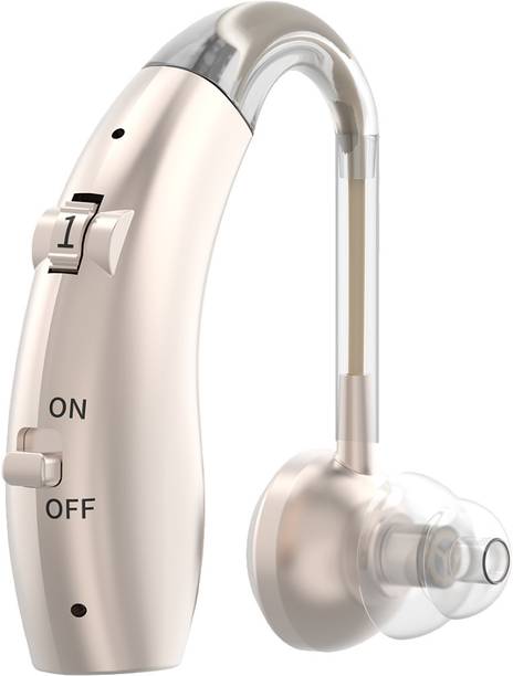 Fastwell F25 Rechargeable Digital BTE Hearing Aid Machine Type-C Charging For Severe to Profound Hearing Loss | Small Size | Ideal for Old Age bte Hearing Aid