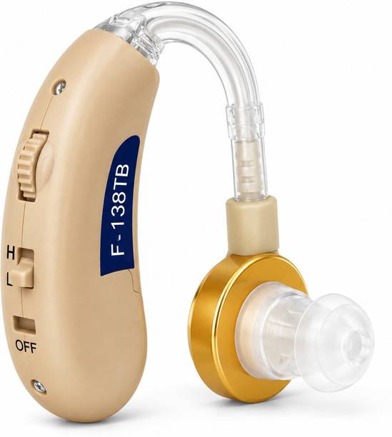 बैल्सन F-138 Instant Fit Analogue Hearing Aid Machine - Powerful Sound, Reliable Design, Easy Volume Control BTE हियरिंग एड