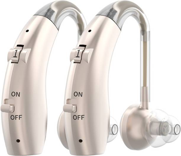 फास्टवेल F25 Rechargeable BTE Hearing Aid Machine Pair for Both Ears Type-C Charging | Small Size | For Severe to Profound Hearing Loss bte हियरिंग एड