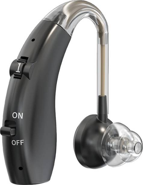 Fastwell F25 Rechargeable Digital BTE Hearing Aid Machine Type-C Charging For Severe to Profound Hearing Loss | Small Size | Ideal for Old Age bte Hearing Aid