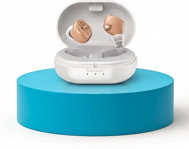 Balson AG-7901 Rechargeable Hearing Aid with Adjustable Sound Amplifier - Ideal for Elderly and Deafness - Includes Charging Case In The Ear Hearing Aid