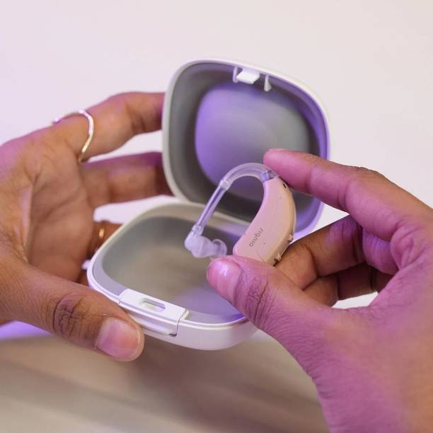 Signia Fast P 4 Channels, Battery Operated Behind The Ear Hearing Aid for Severe Hearing Loss, Noise Cancellation, Adjustable Sound Profiles Hearing Aid