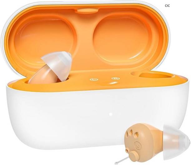 लियो-ट्यून Mini Rechargeable Digital hearing aids (Not Amplifiers) with 16-Channel Sound Processing Superior Sound Quality|Noise Canceling with 2 Adjustable Modes CIC हियरिंग एड