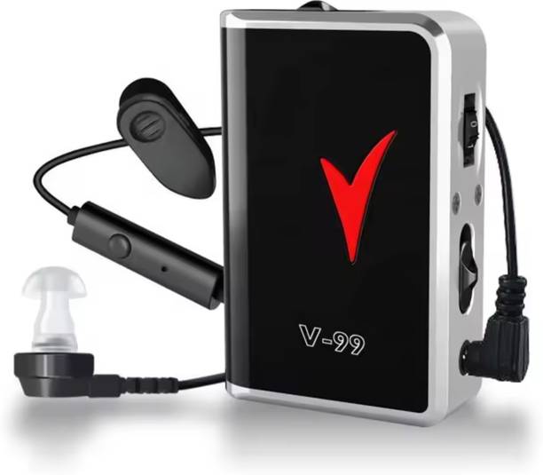 Balson Axon V-99, Clip Style matel body Pocket model ear machine with Extra clear sound quality for old age Moderate to Severe Loss Hearing Aid