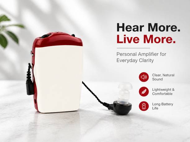 Dishan Pocket Hearing Aid – 7 Volume Control | High Power Sound Amplifier for Seniors | P-178 3 Pin Wired Ear Machine Pocket Hearing Aid