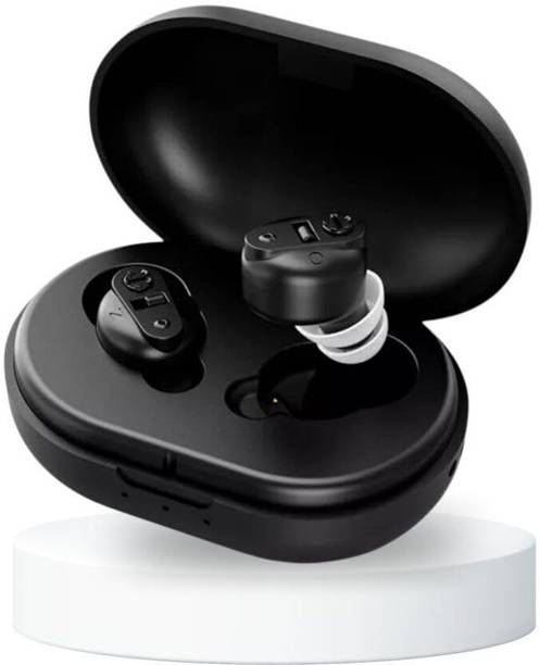 Balson AG- Rechargeable Hearing Aid Machine with Adjustable Sound Amplifier - Ideal for Elderly and Deafness - Includes Charging Case In The Ear Hearing Aid