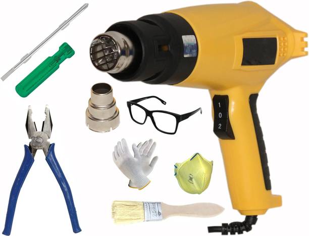 Digital Craft Hot Air Gun 2000W,6Inch 2 In 1 Screw Driver,8"Inch Combination Plier, 2000 W Heat Gun