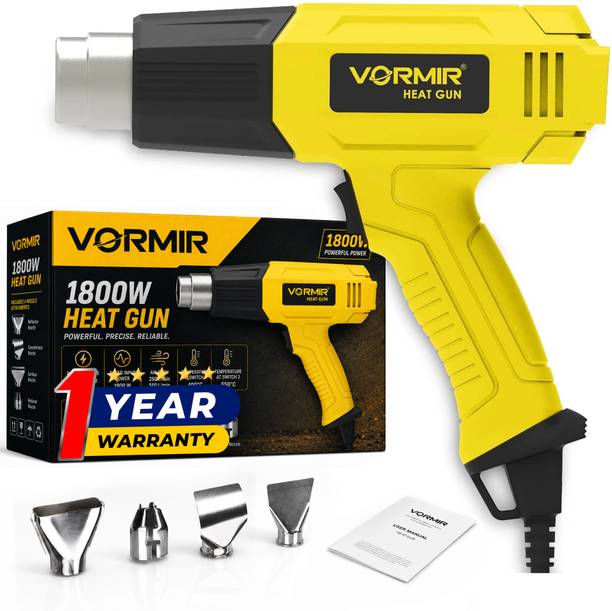iBELL VORMIR VR HG18-40 Heat Gun with 4 Nozzles,1800W,Dual Air Flow 250L/Min&550L/Min, 1800 W Heat Gun