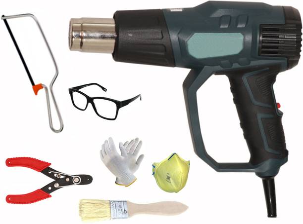 Digital Craft 3-Piece Tool Kit: 2200W Heat Gun, Wire Stripper & Hack Saw 2200 W Heat Gun