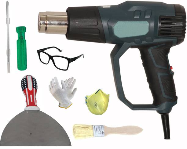 Digital Craft Hot Air Gun 2200W with Hacksaw & 6″ 2-in-1 Screwdriver – Tool Set 2200 W Heat Gun