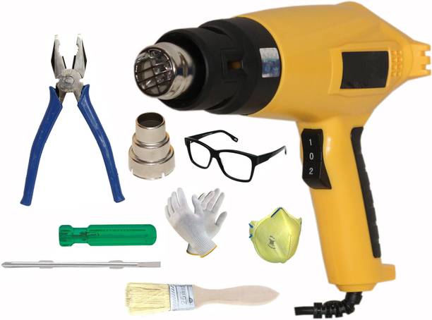 Digital Craft Hot Air Gun 2000W,8"Inch Combination Plier,6Inch 2 In 1 Screw Driver, 2000 W Heat Gun