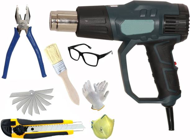 Digital Craft 2200W Hot Air Gun with Cutter & 8" Plier – Durable 3-Piece Tool Set 2200 W Heat Gun