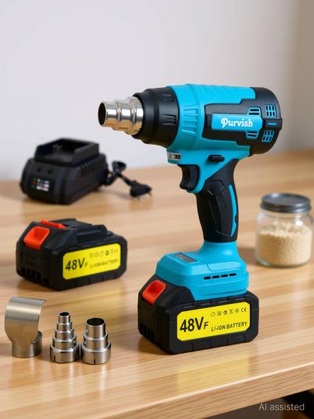 purvish Cordless Heat Gun Blower for Car Lamination Crafts and Repairs, Paint, Plastic 300 W Heat Gun