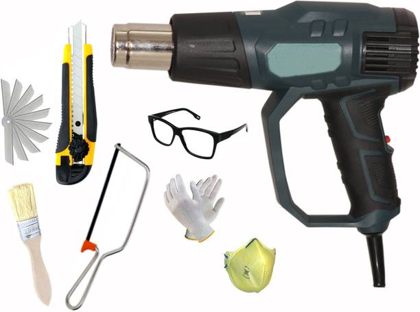 Digital Craft 2200W Hot Air Gun with Cutter & Hacksaw – 3-Piece DIY Tool Set 2200 W Heat Gun