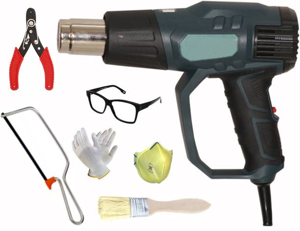 Digital Craft Hot Air Gun Set: 2200W Heat Gun, Hacksaw & Electrical Wire Stripper 2200 W Heat Gun