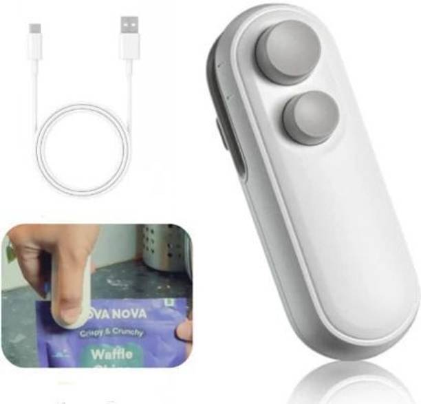 FRESHeTECH SnapSeal Mini Sealing Machine 2 in 1 USB Rechargeable Bag Sealer Hand Held Heat Sealer
