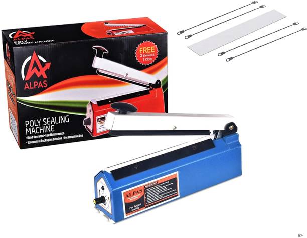 Alpas 12 inch Poly Sealing Machine for Plastic, Pouch & Food Bag, Ideal All Packagings Hand Held Heat Sealer