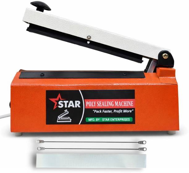 starenterprises Star 8 Inch Poly Sealing Machine For Pepsi Pouch, Plastic Bag Packing Hand Held Heat Sealer