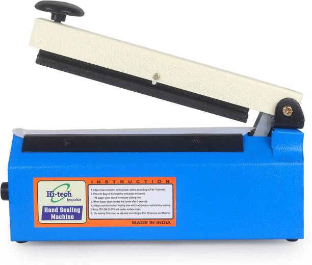 Hi Tech Impulse 8 Inch Poly Sealing Machine For Pouch, Pepsi, Food Packet & Plastic Bag Packing Hand Held Heat Sealer