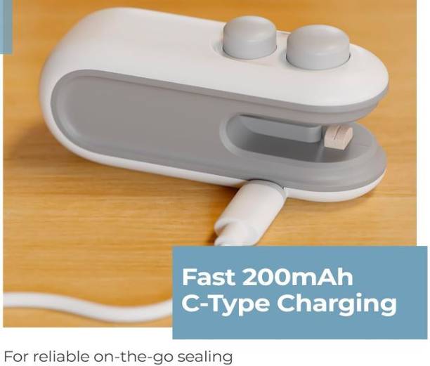 Casekitch Portable Mini Sealing Machine for Food Packets Hand Held Heat Sealer
