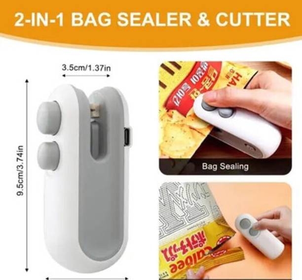 Shreeji Quick Heat Sealing Machine for Airtight Packing of Various Snacks Hand Held Heat Sealer