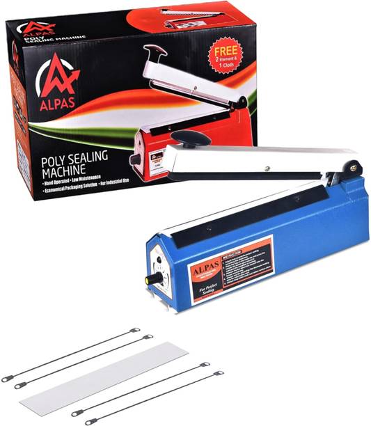 Alpas 10 inch Poly Sealing Machine for Plastic, Pouch & Food Bag, Ideal All Packagings Hand Held Heat Sealer