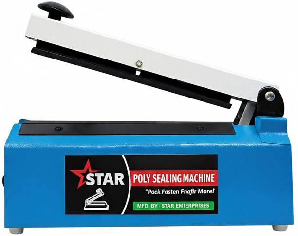 starenterprises 8 Inch Poly Sealing Machine For Pouch, Pepsi, Food Packet & Plastic Bag Packing Hand Held Heat Sealer