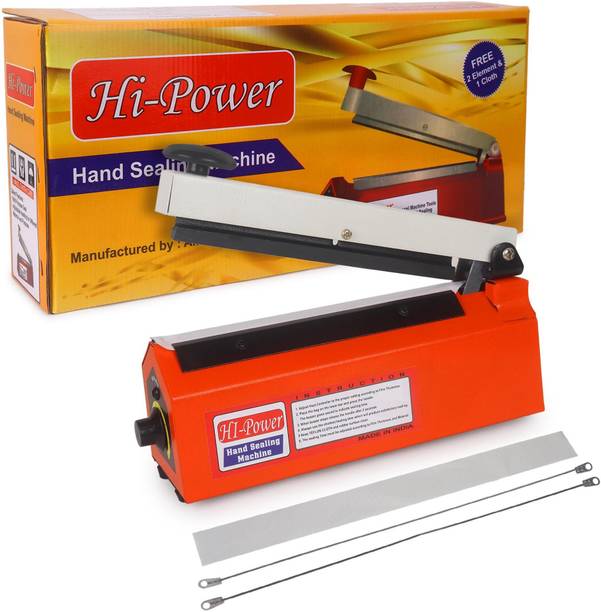 Hi Power 8 Inch Poly Sealing machine For Pepsi Pouch, Food Packet and Plastic Bag Packing Hand Held Heat Sealer