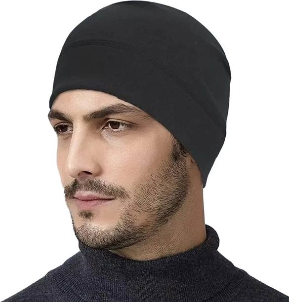 ALPHA STYLIST Helmet Skull Caps for Men: Cotton Head Caps, Hair Inner Helmet Cover Cap Helmet Breath Guard