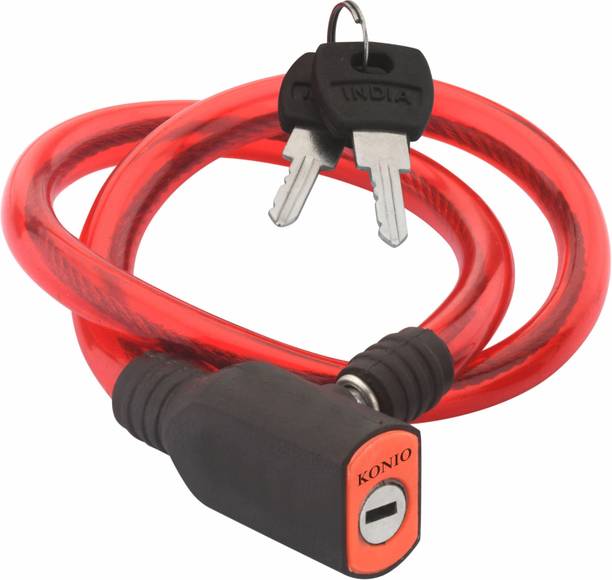 KONIO Steel Cable Lock for Cycle, Bike, Helmet, Scooter Cycle Lock
