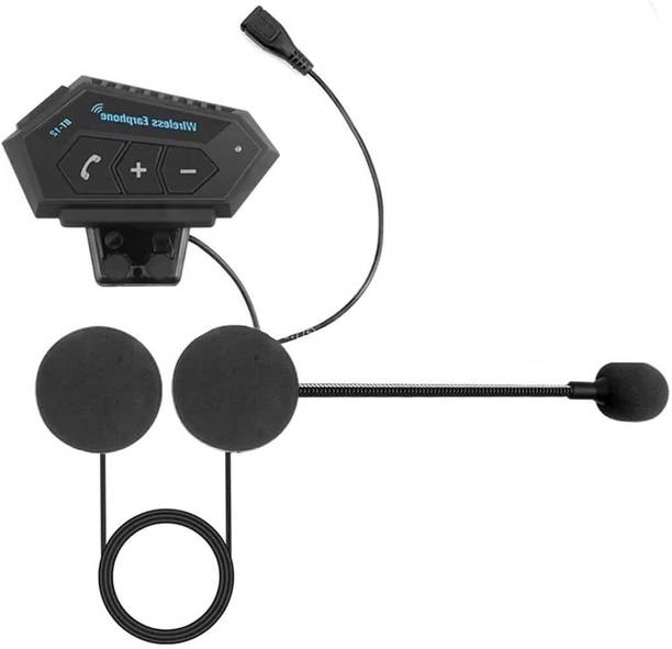 road religion Motorcycle Helmet Bluetooth Audio System, Dual Earphone with Built-in Mic Smart Headphones