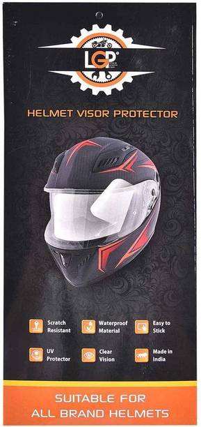 LGP LUNKAR GENUINE PARTS Premium Universal Helmet Visor Protector Guard - Scratch Resistant & UV Protect Helmet Visor