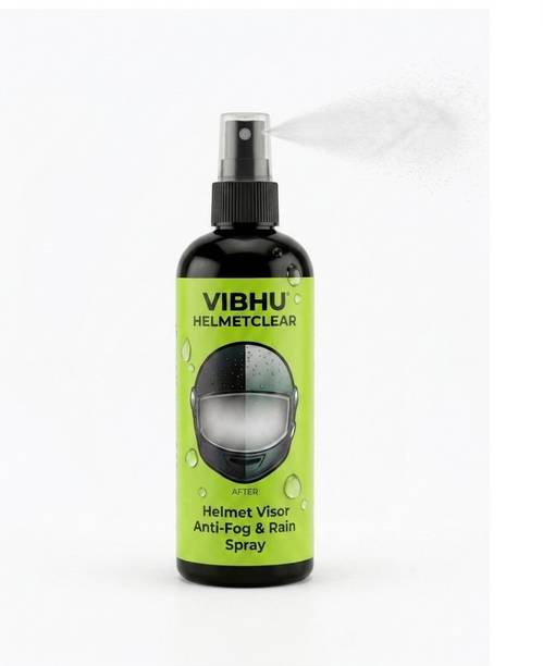 VIBHU Anti Fog & Rain Repellent Spray - 200ml | Crystal Clear Vision for Bike Riders Helmet Visor