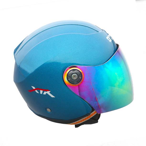stiss Open Face Helmet for Unisex Adult with Clear Visor | Lightweight & Compact Motorbike Helmet