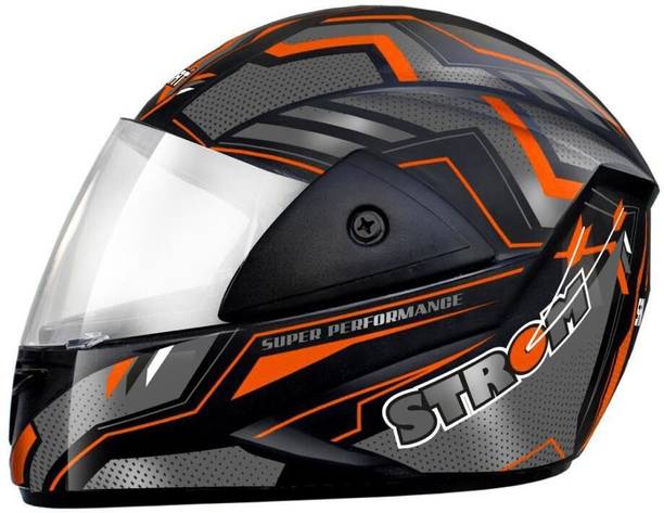 FOROLY Samrat Strom ABS Material with Polycarbonate visor Motorbike Helmet