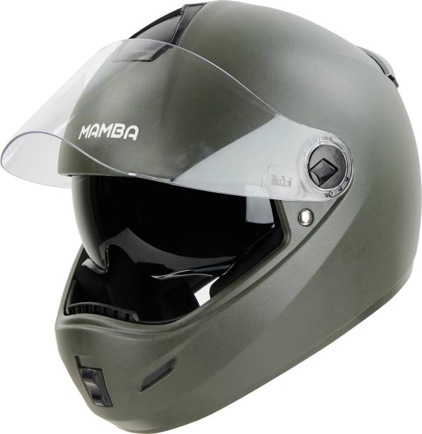 Steelbird SBH-34 Rox Mamba ISI Certified Full Face with Inner Smoke Sun Shield Motorbike Helmet