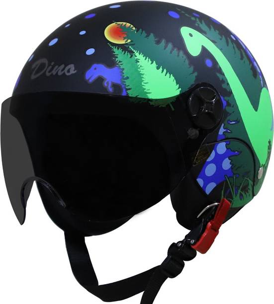 Steelbird Dino Open Face ISI Certified Helmet for Kids Motorbike Helmet